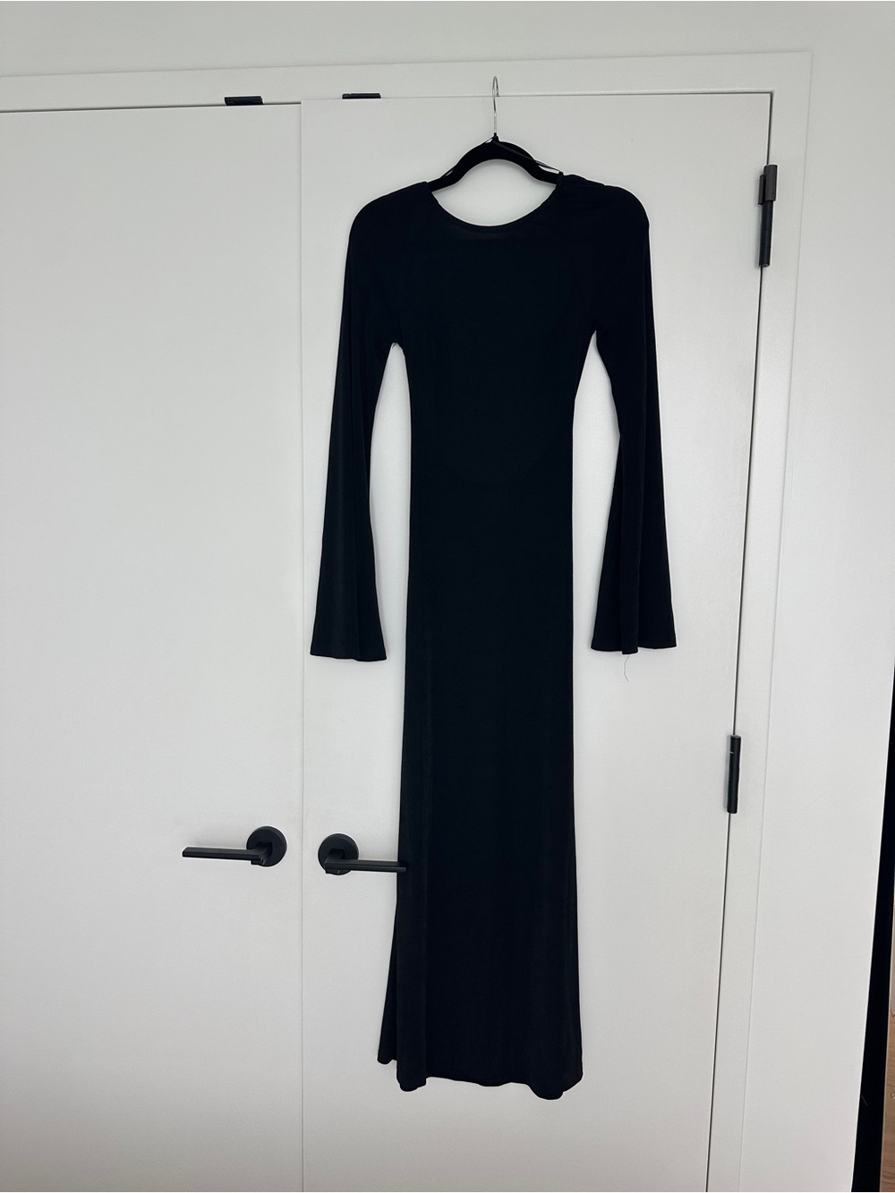 Princess Polly Black Long-Sleeve Maxi Dress